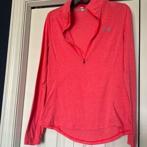 Under armour 1/2 zip lightweight high visibility top